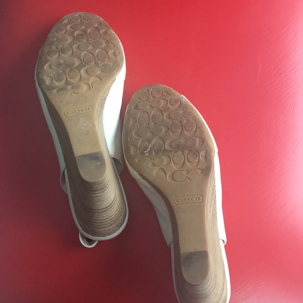 Coach Ciara Wedges Sz 7B - Picture 6 of 9